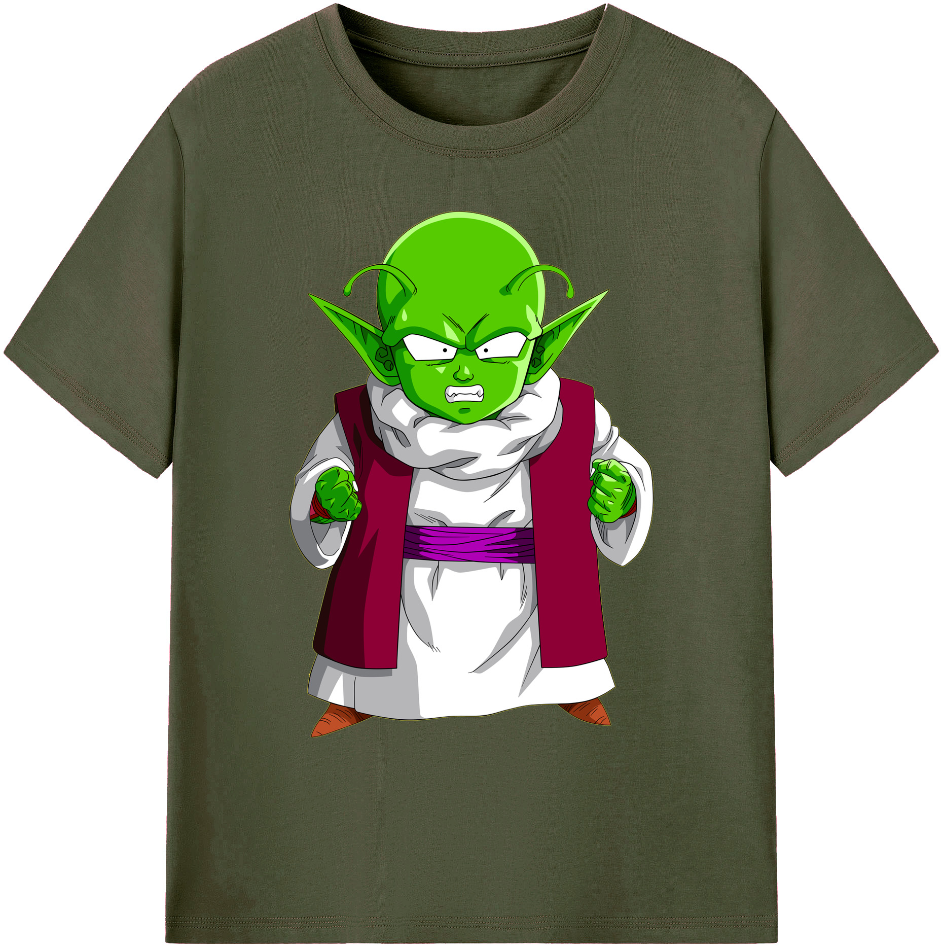 （画像用） ドラゴンボール ピッコロ DRAGON BALL Piccolo 綿100％ メンズ半袖Tシャツ｜肌触りやわらか＆通気性